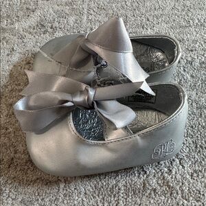 Ralph Lauren Soft Gray Baby Shoes